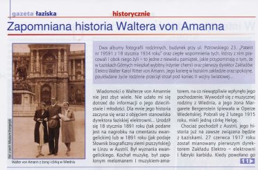 Zapomniana historia Waltera von Amanna